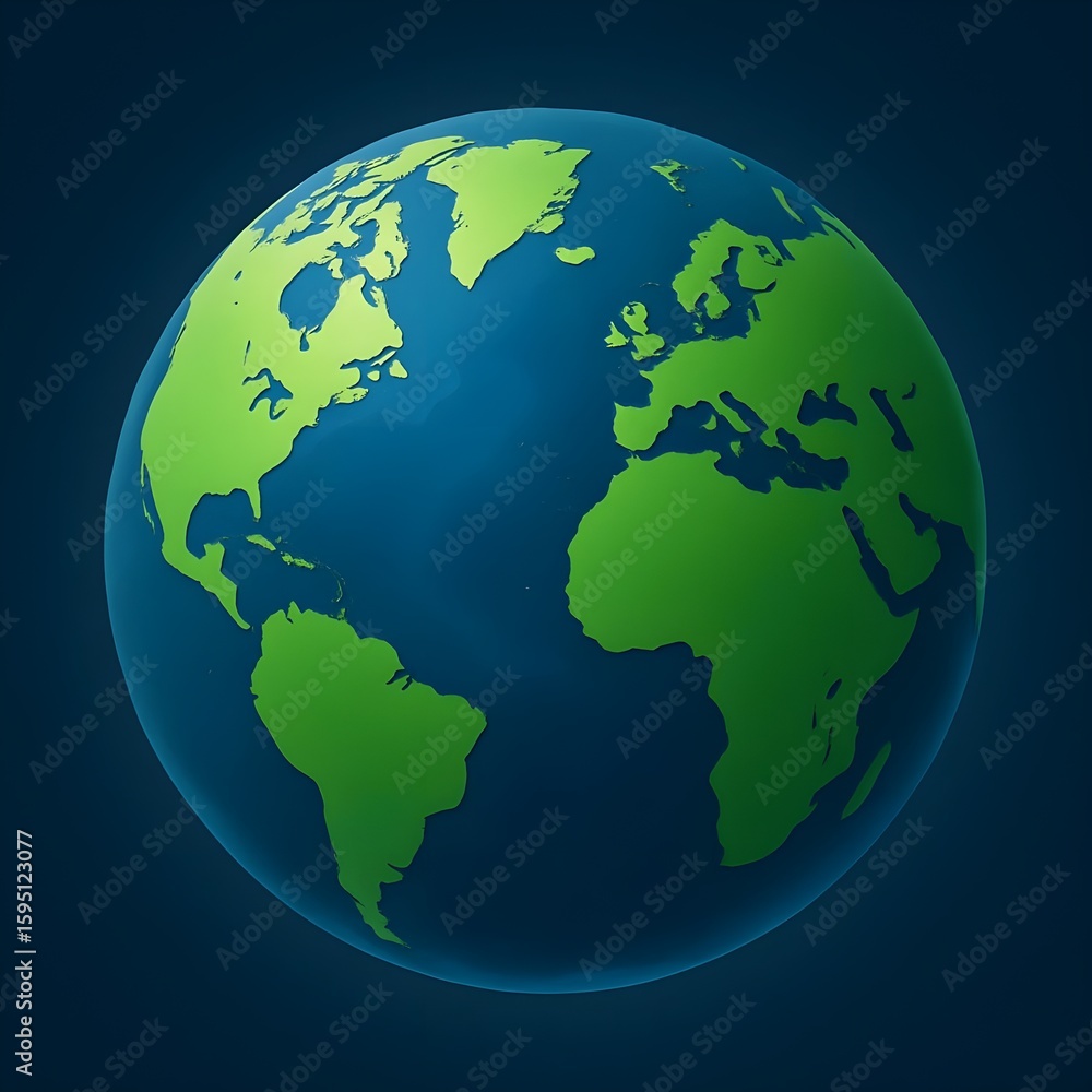 Fototapeta premium globe on white background