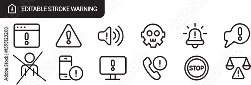 Warning Icons A Collection of Alert and Notification Symbols