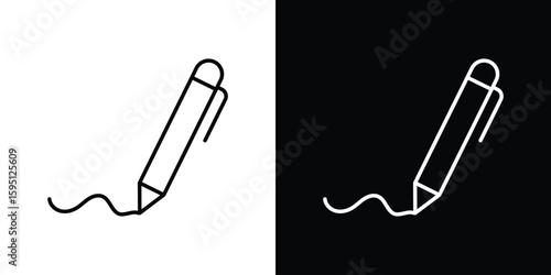 Write icon in simple linear style.