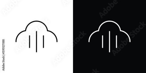 Steam icon in simple linear style.