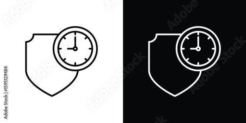 Long term icon in simple linear style.