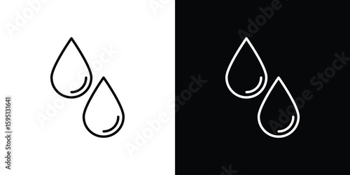 Drop icon in simple linear style.