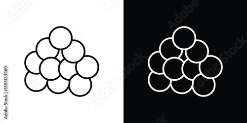 Cancer icon in simple linear style.