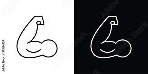 Arm icon in simple linear style.