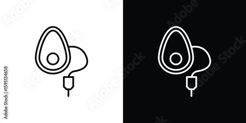 Anesthesia icon in simple linear style.