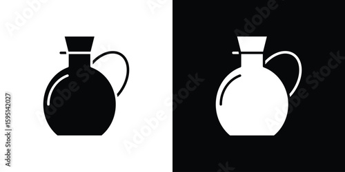 Vinegar icon vector, solid illustration, pictogram set.