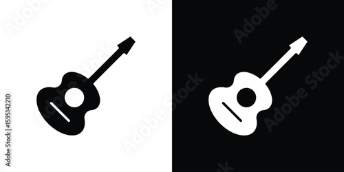 Ukulele icon vector, solid illustration, pictogram set.