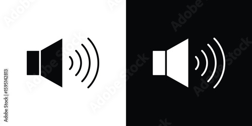 Surround sound icon vector, solid illustration, pictogram set.