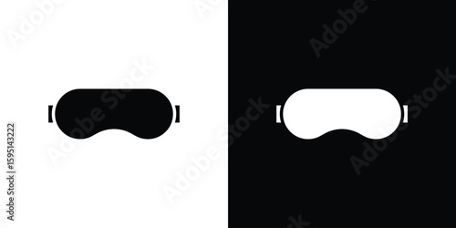 Snow Goggle icon vector, solid illustration, pictogram set.