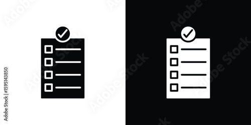 Requirements icon vector, solid illustration, pictogram set.