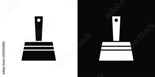 Putty knife icon vector, solid illustration, pictogram set.