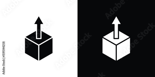 Product release icon vector, solid illustration, pictogram set.