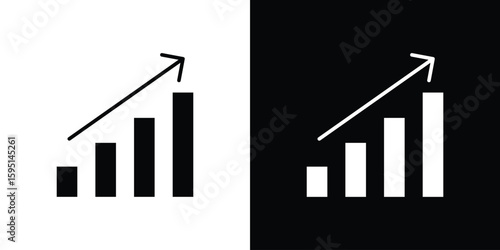 Marketing strategy icon vector, solid illustration, pictogram set.