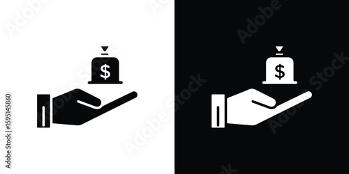 Inheritance law icon vector, solid illustration, pictogram set.