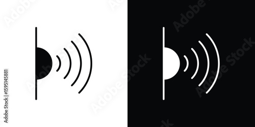 Infrared icon vector, solid illustration, pictogram set.
