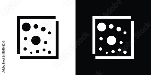 Heat Map icon vector, solid illustration, pictogram set.