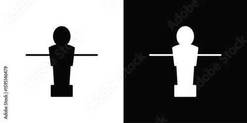 Foosball icon vector, solid illustration, pictogram set.
