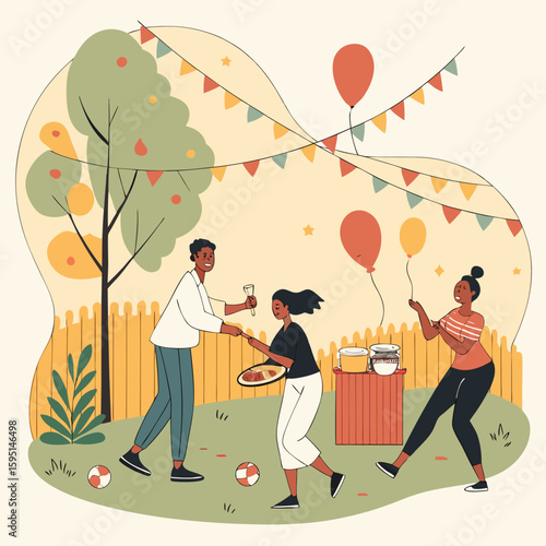 Summer Party with Friends – Outdoor Celebration Concept