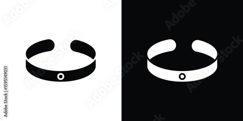 Canvas Print Bracelet icon vector, solid illustration, pictogram set.
