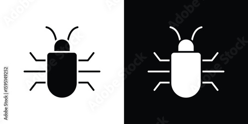 Bedbug icon vector, solid illustration, pictogram set.