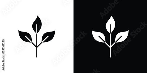 Basil icon vector, solid illustration, pictogram set.