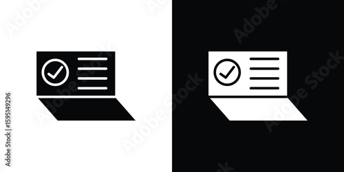Bankbook icon vector, solid illustration, pictogram set.