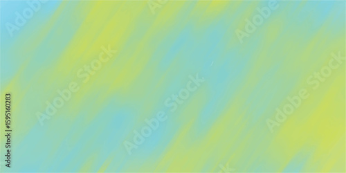 Gradient blending of calming colors featuring a cool blue and warm yellow blend creating a pleasant atmosphere representing nature and serenity.