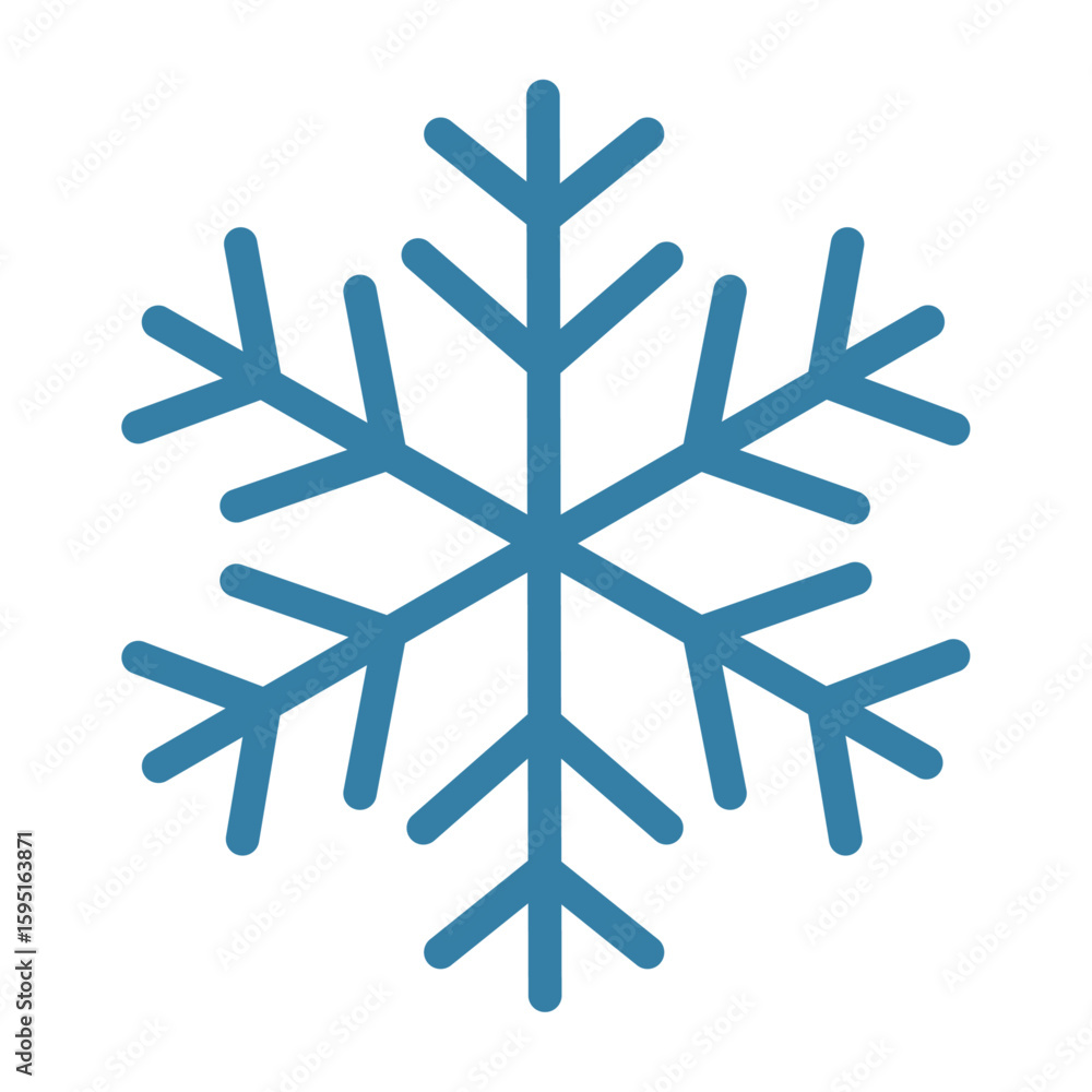 Snowflake icon vector illustration. Snowflake icon vector illustration.