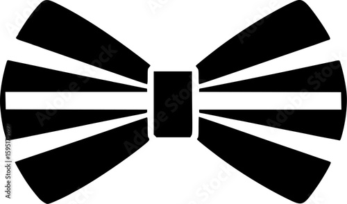 Bow - Black and White Isolated Icon - Vector illustration