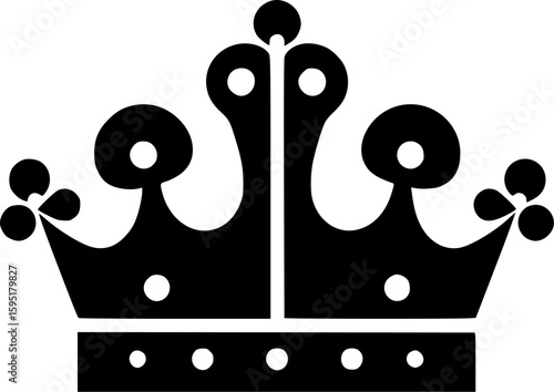 Coronation - Minimalist and Flat Logo - Vector illustration