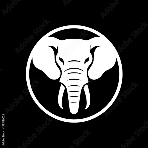 Elephant | Minimalist and Simple Silhouette - Vector illustration