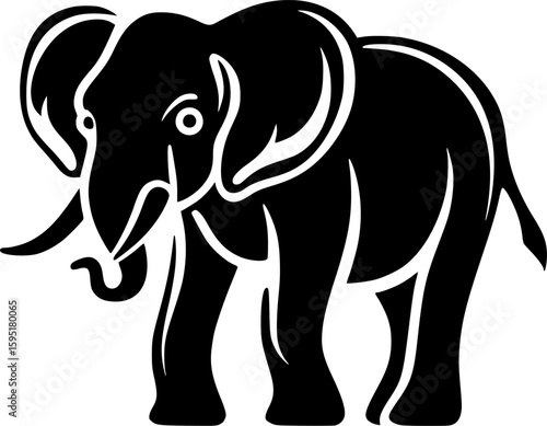 Elephant - High Quality Vector Logo - Vector illustration ideal for T-shirt graphic