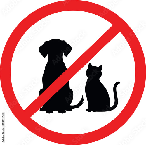 No pets allowed sign