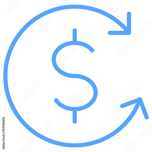 Payment Reminder Blue Icon