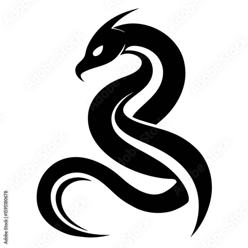 snake tattoo vector