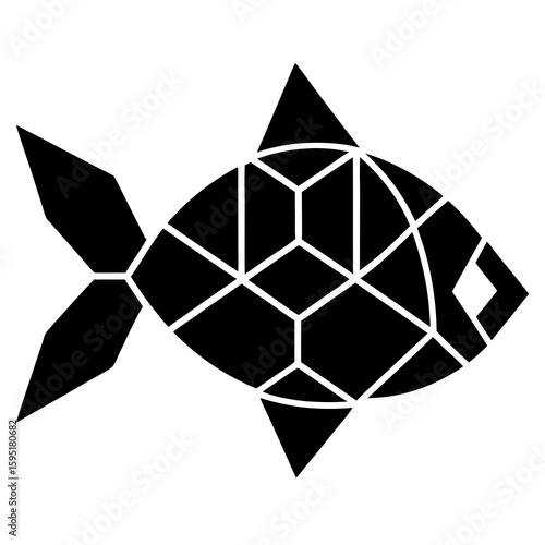 vector illustration of a fish