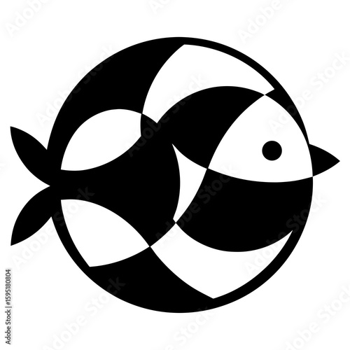 vector illustration of a fish