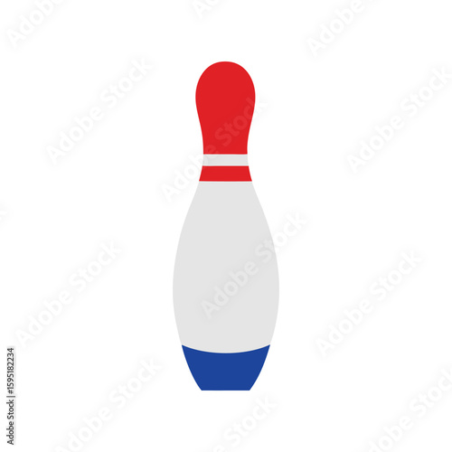 bowling pin on white background