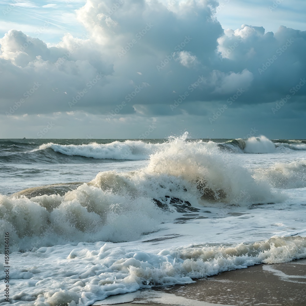 Obraz premium Ambient background with waves, waves 