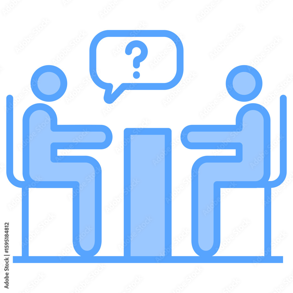 Interview Questions Blue Icon Interview Questions Blue Icon