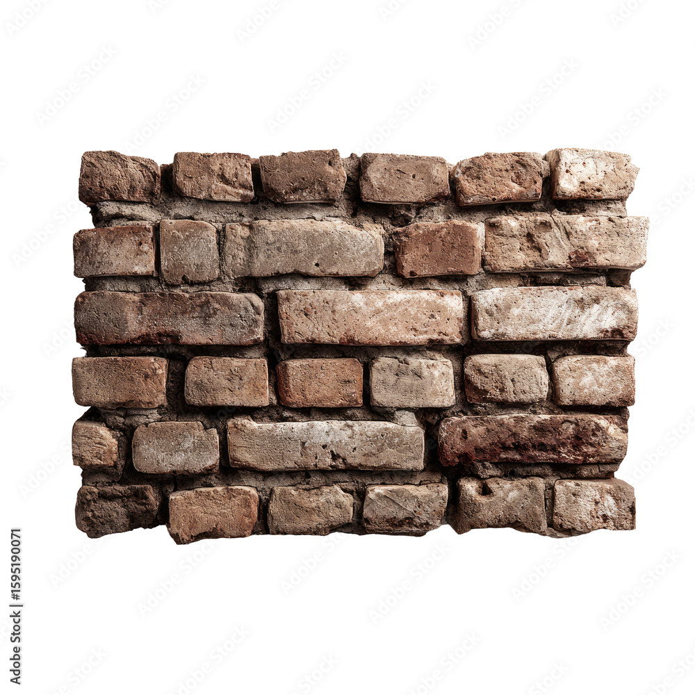 Obraz premium Recessed brick wall panel