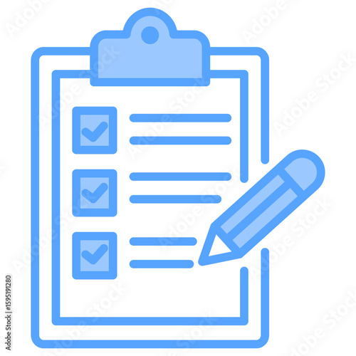 Action Plan Blue Icon