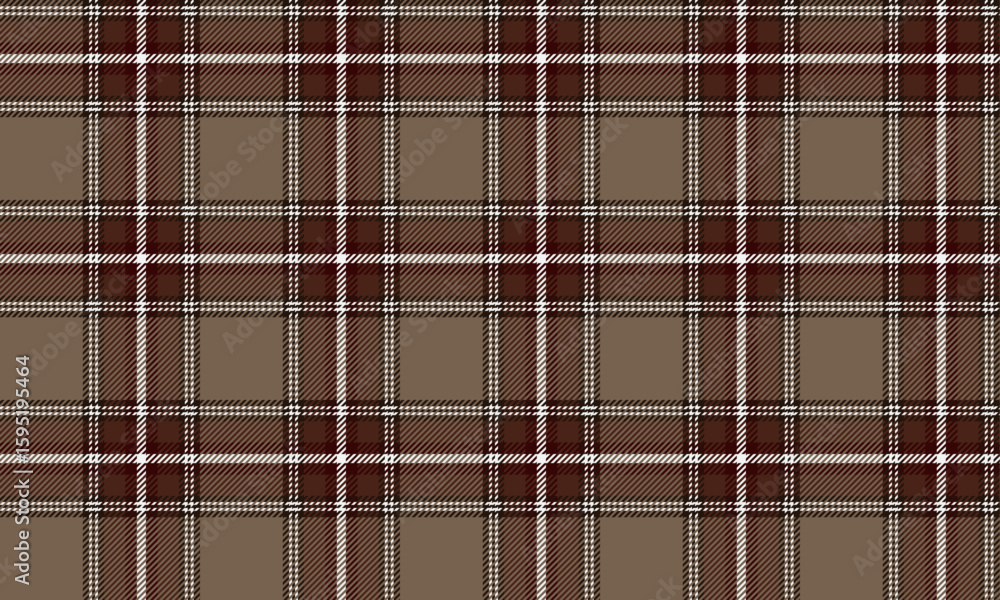 Seamless plaid pattern, brown, red, white, conveys warmth and classicness for fashion textiles, fashion clothing, skirts, pants or contemporary and vintage clothing. Seamless plaid pattern, brown, red, white, conveys warmth and classicness for fashion textiles, fashion clothing, skirts, pants or contemporary and vintage clothing.