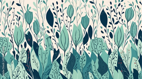 abstract seamless pattern with blue and white stripes