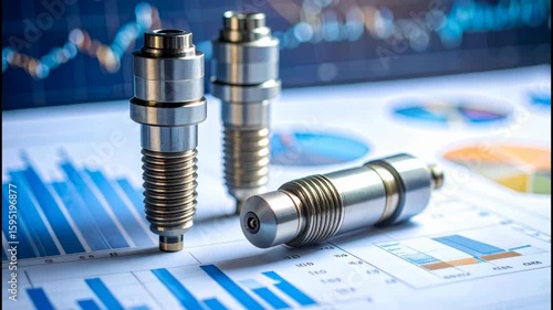 Metallic Industrial Parts on Financial Charts