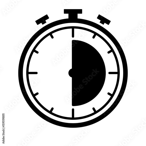 stopwatch icon vector illustration for any project