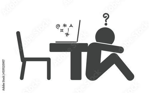 I can't finish my work, I can't come up with any ideas, I'm not feeling well, I can't earn as much as I'd like, I'm having trouble after trouble, I'm sat with my head down in front of my desk.
