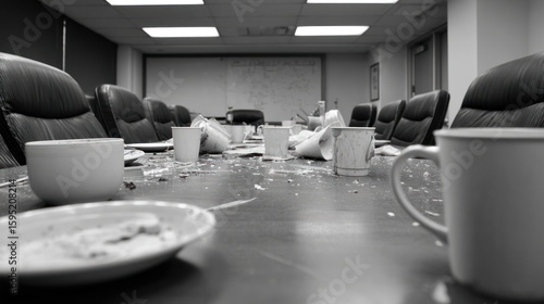 Shattered meeting room