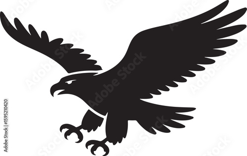 eagle silhouette vector icon set, eagle face icon, set of eagle vector illustration, symbol of freedom eagle, flying of eagle.