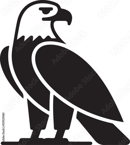 eagle silhouette vector icon set, eagle face icon, set of eagle vector illustration, symbol of freedom eagle, flying of eagle.
